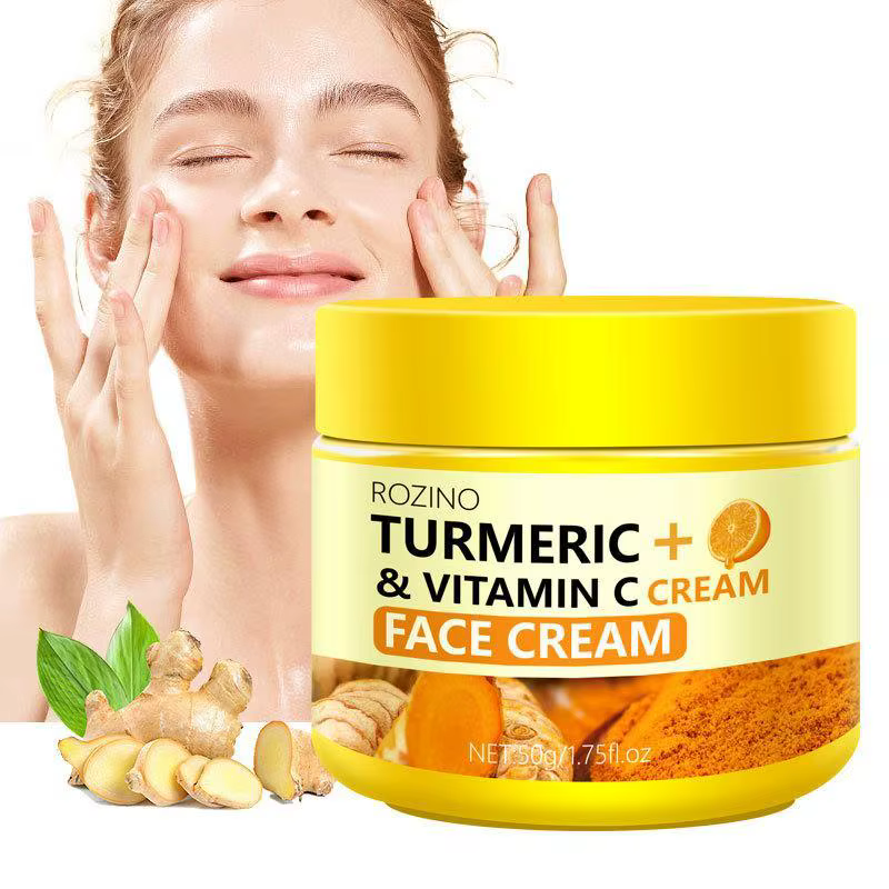 Savon au citron au curcuma/coussin nettoyant/crème pour le visage/sérum série curcuma produit de soin éclaircit le teint pour tous les types de peau nourrir