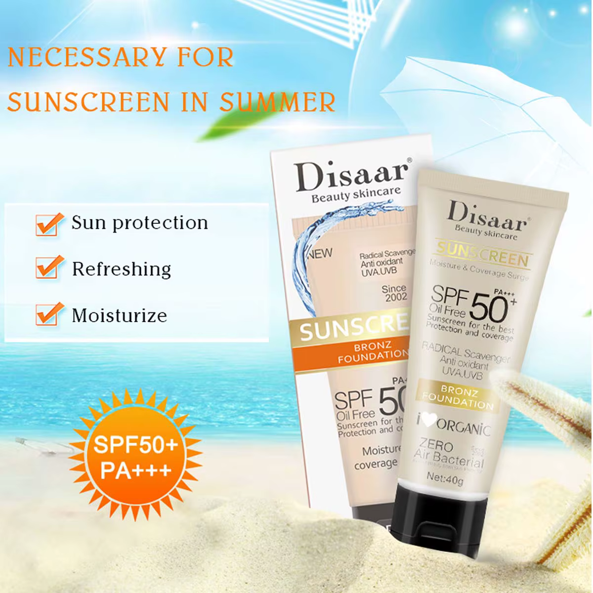 Crème solaire SPF 90++++ nourrissante
