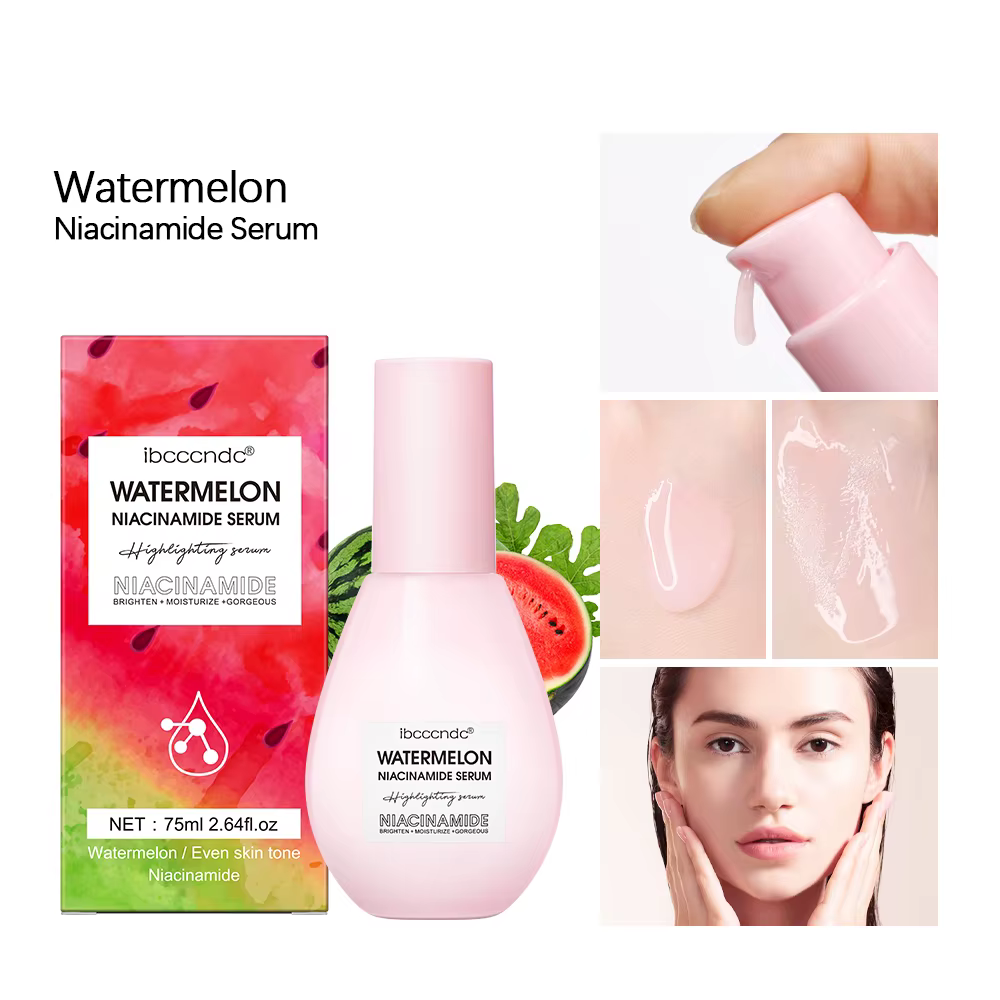 Nouveau pastèque lueur Niacinamide rosée gouttes sérum maquillage apprêt crème léger