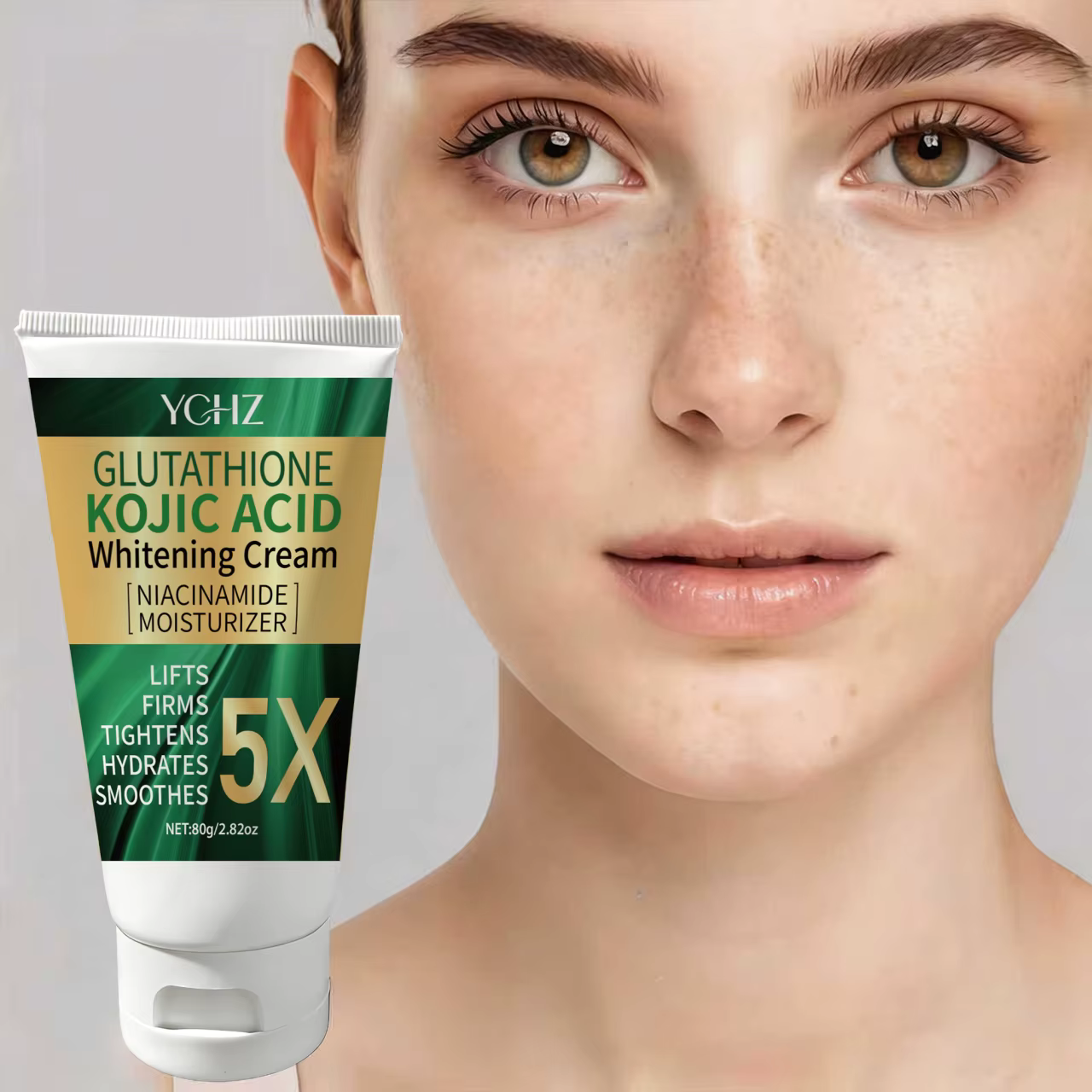 Crème pour le visage à l'acide kojique 5X