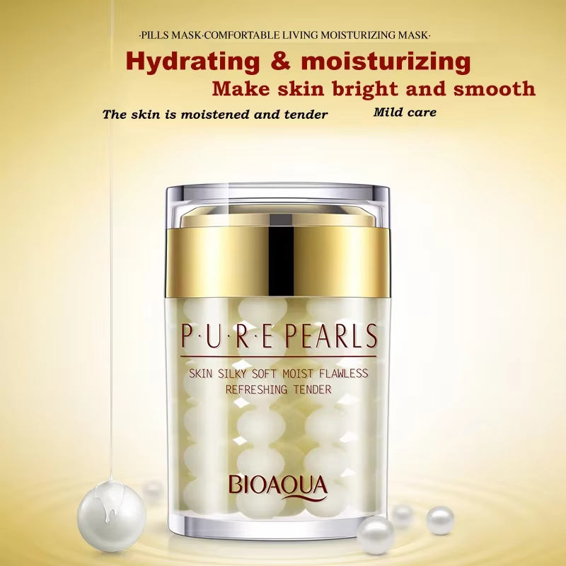 BIOAQUA crème blanchissante hydratante éclaircissante perle Anti-rides Anti-âge crèmes de jour raffermissant ascenseur élimination des taches de rousseur soins de la peau