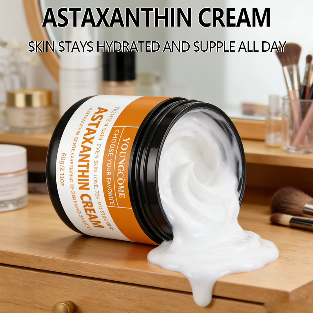 30/60g Crème Visage Astaxanthine - Soin Doux pour Peaux Lises