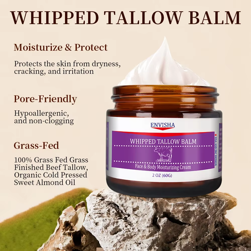 Crème pour le visage Anti-rides vieillissement fouetté Tallow baume collagène acide hyaluronique soins de la peau hydratant rétrécissement des Pores blanchissant lisse