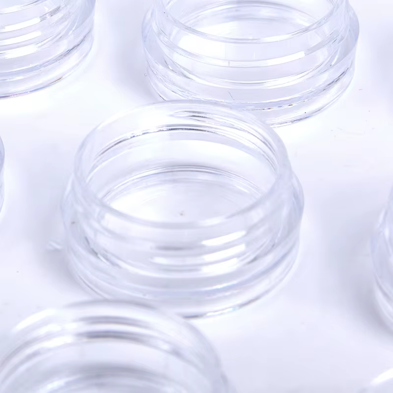 Mini pots cosmétiques transparents 5g pour échantillons de crème