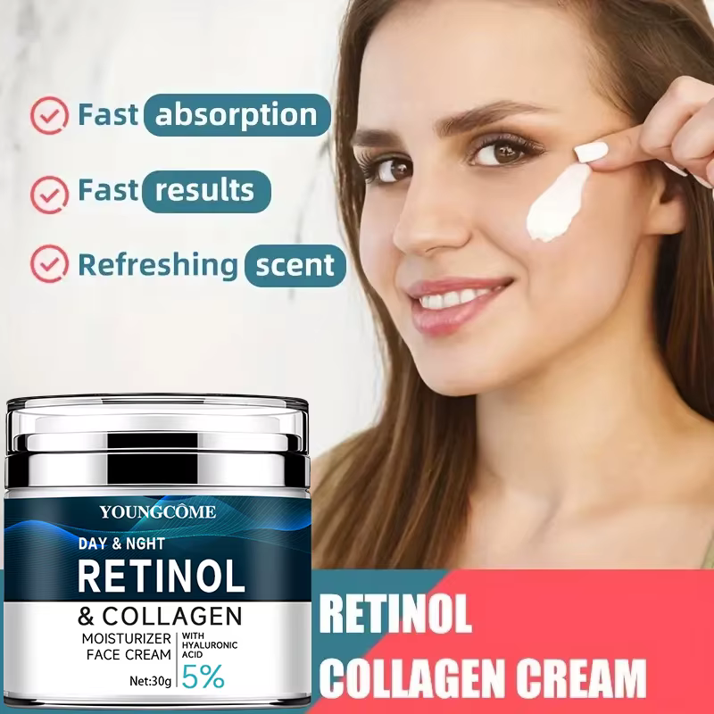 Crème au collagène au rétinol à la vitamine C + E