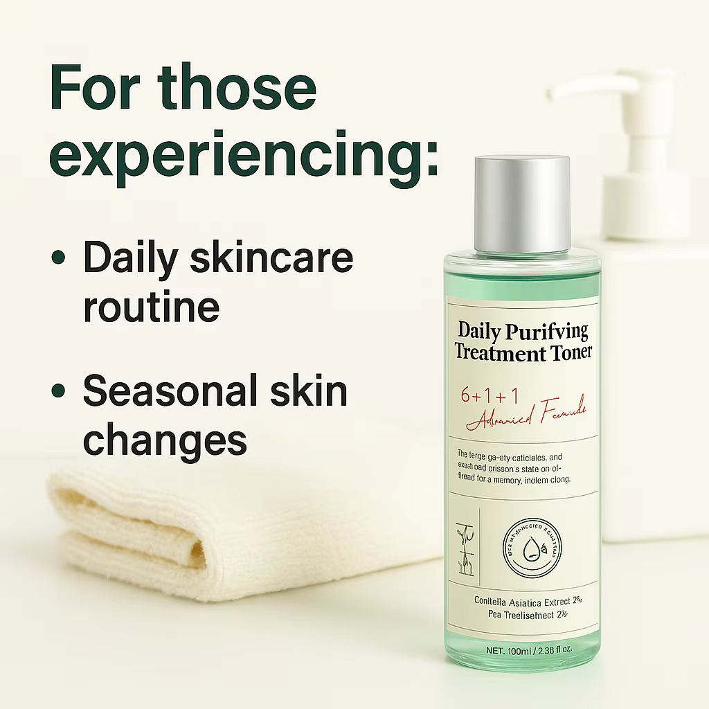Tonique Purifiant Quotidien avec Acide Salicylique et Centella Asiatica