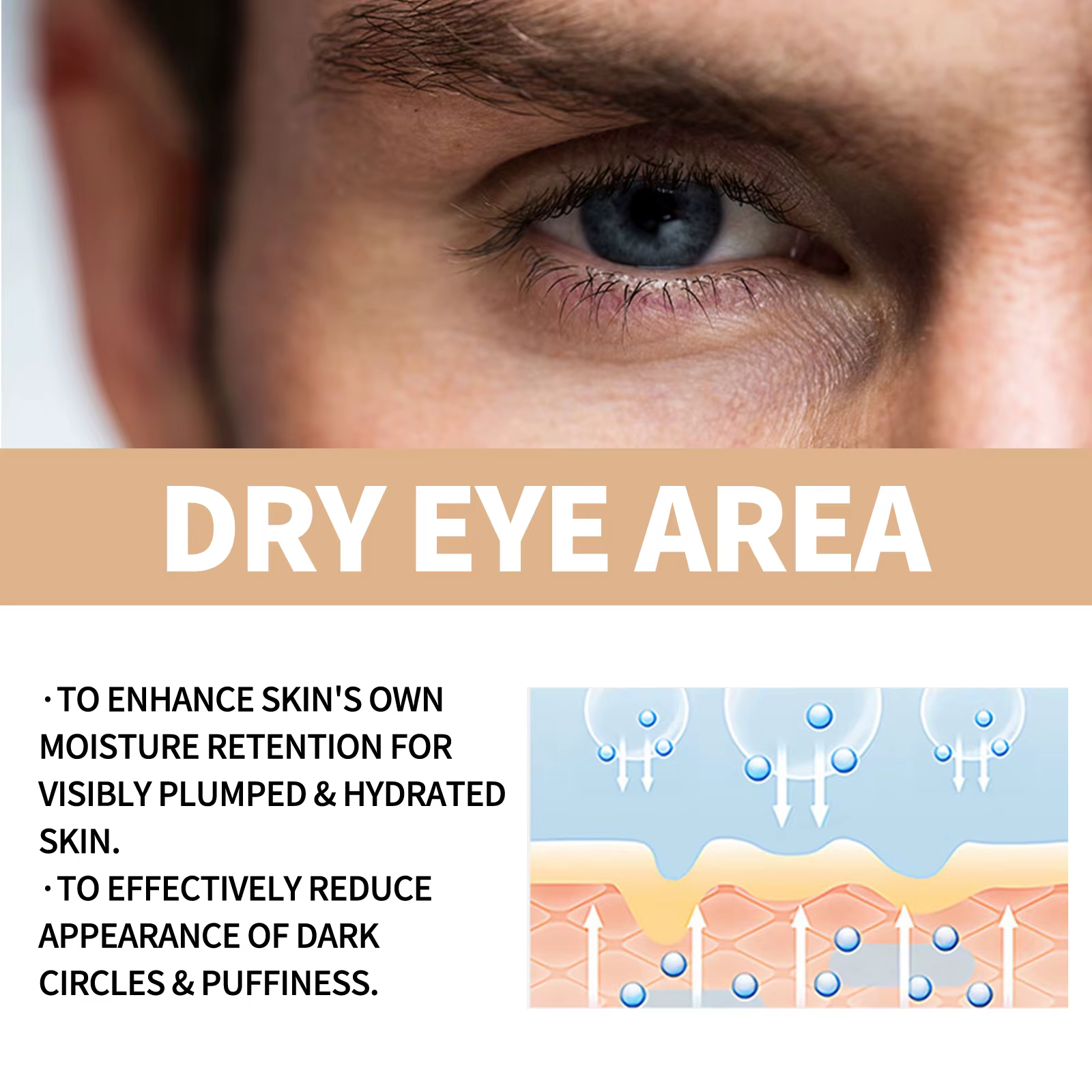 Crème pour les yeux au rétinol pour hommes