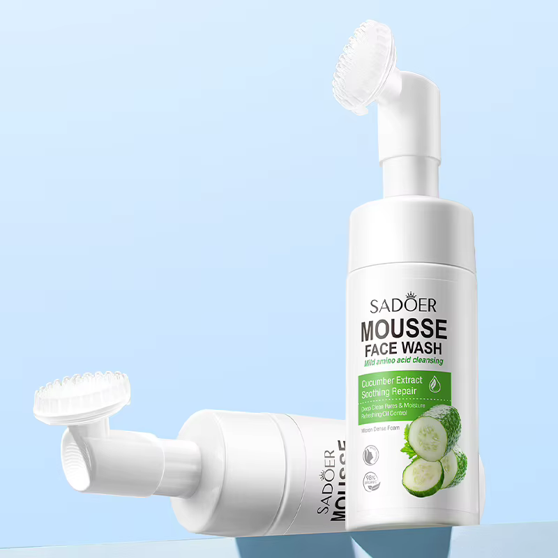 SAODER Fruits concombre nettoyant pour le visage mousse de lavage
