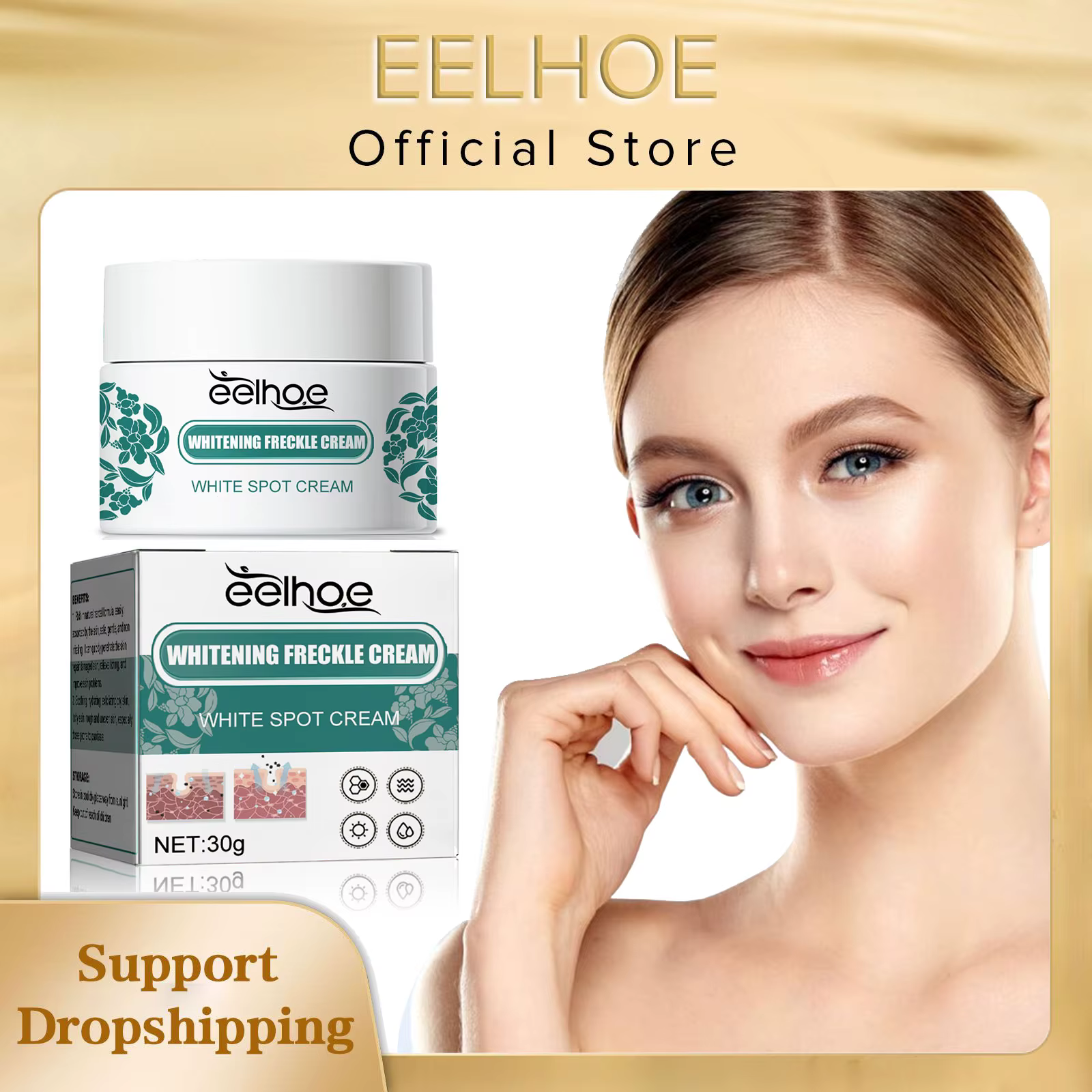 Crème blanchissante pour taches de rousseur