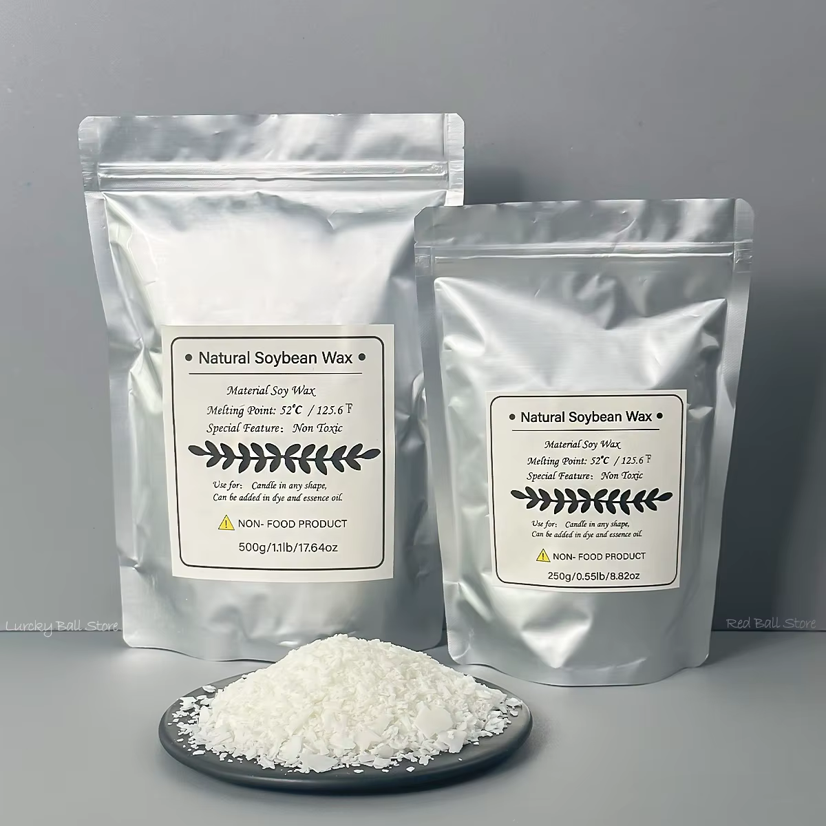 Paraffine pure de soja, matériau d'avertissement pré-soja, pigments de noyau, aromathérapie, bricolage fait à la main ci-après, artisanat, 500g, 1kg