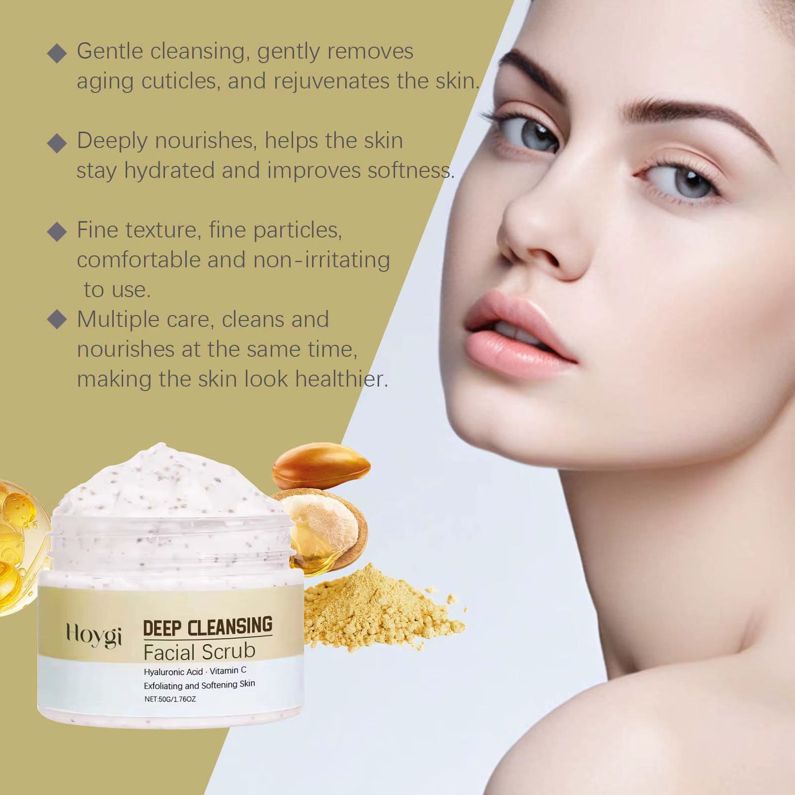 Nettoyage en profondeur gommage du visage exfoliant