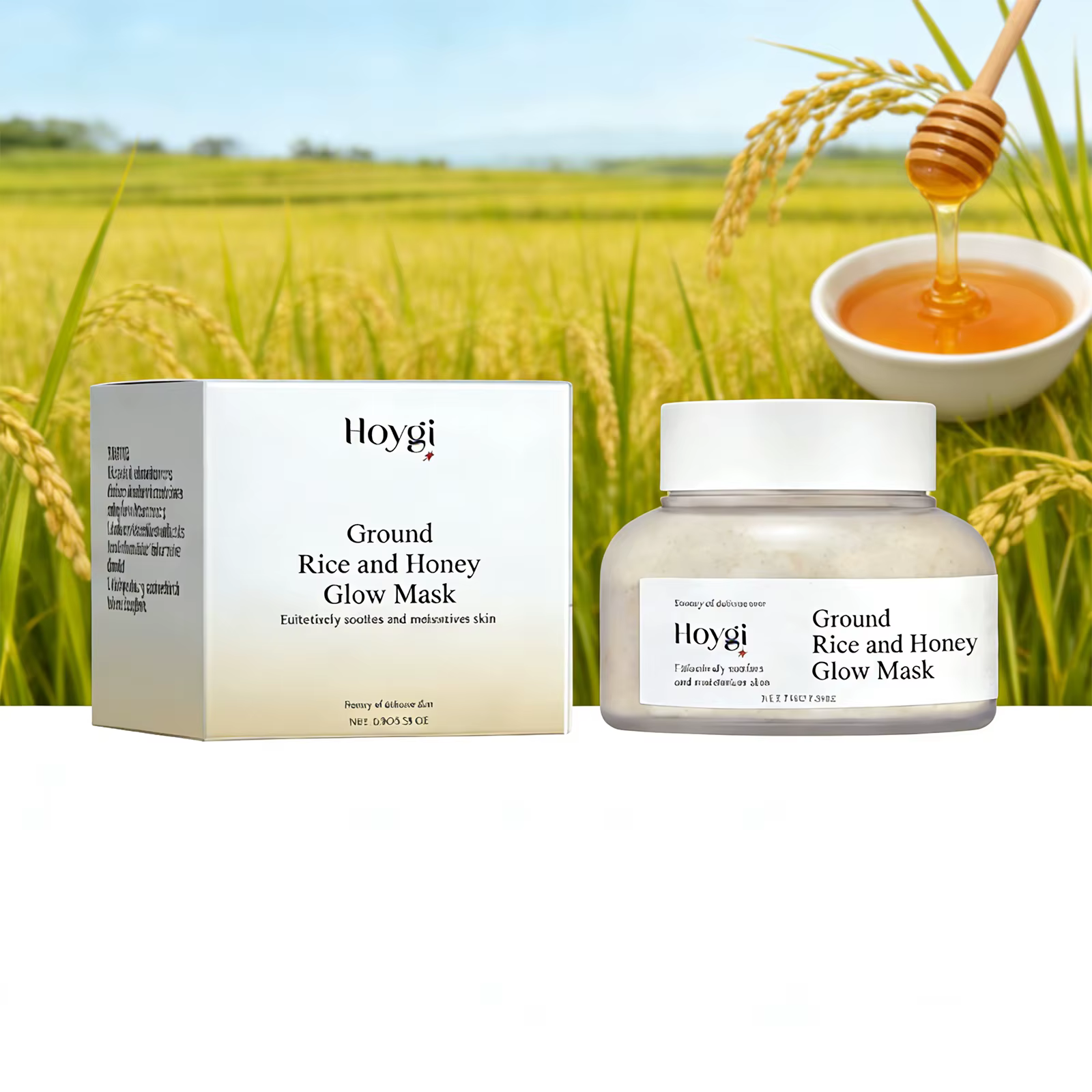 Masque Visage au Miel et au Riz Nettoyant en Profondeur
