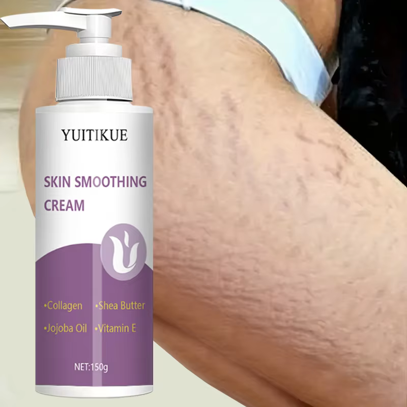 Crème lissante pour la peau au collagène et au beurre de karité 150g - Formule à absorption rapide non grasse pour une