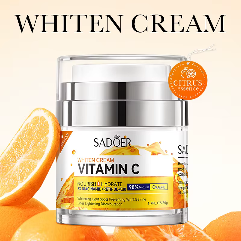 SADOER vitamine C collagène crème pour le visage Anti-rides hydratant blanchissant