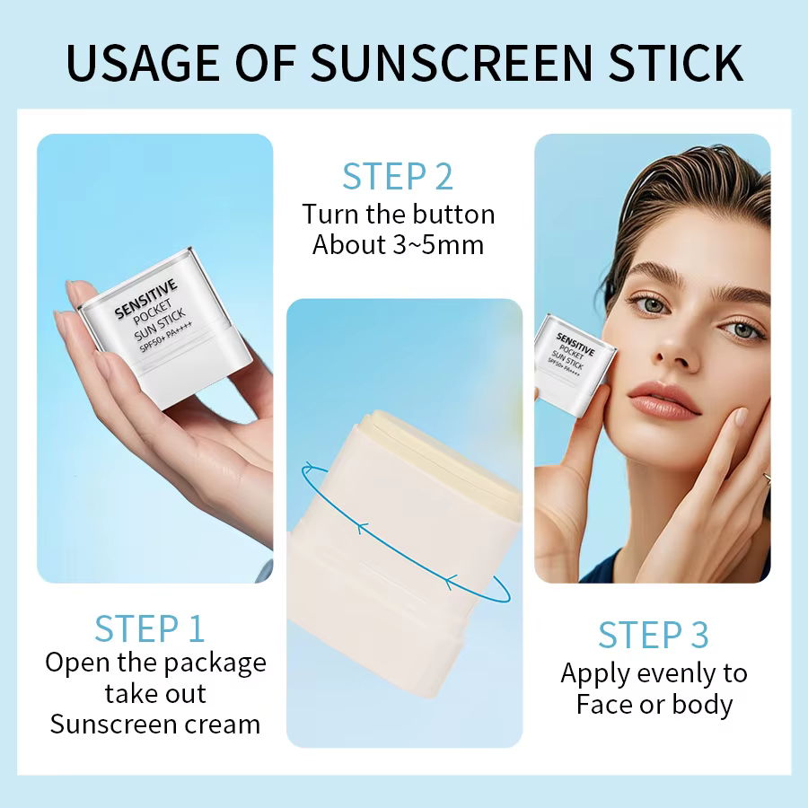 Stick solaire de poche mini - Version anglaise SPF50+