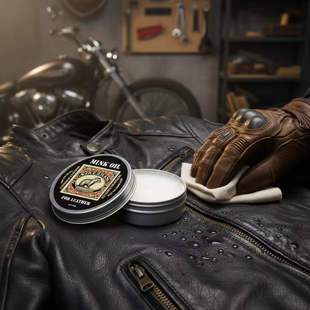 Crème d'entretien professionnelle pour cuir de moto, vestes de conditionneur et de nettoyage, pantalons, gants nourrit, protège et représente, cire naturelle 100%