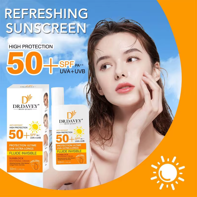50ml DR.DAVEY 50+Sunacreen Cream Crème solaire claire et aqueuse