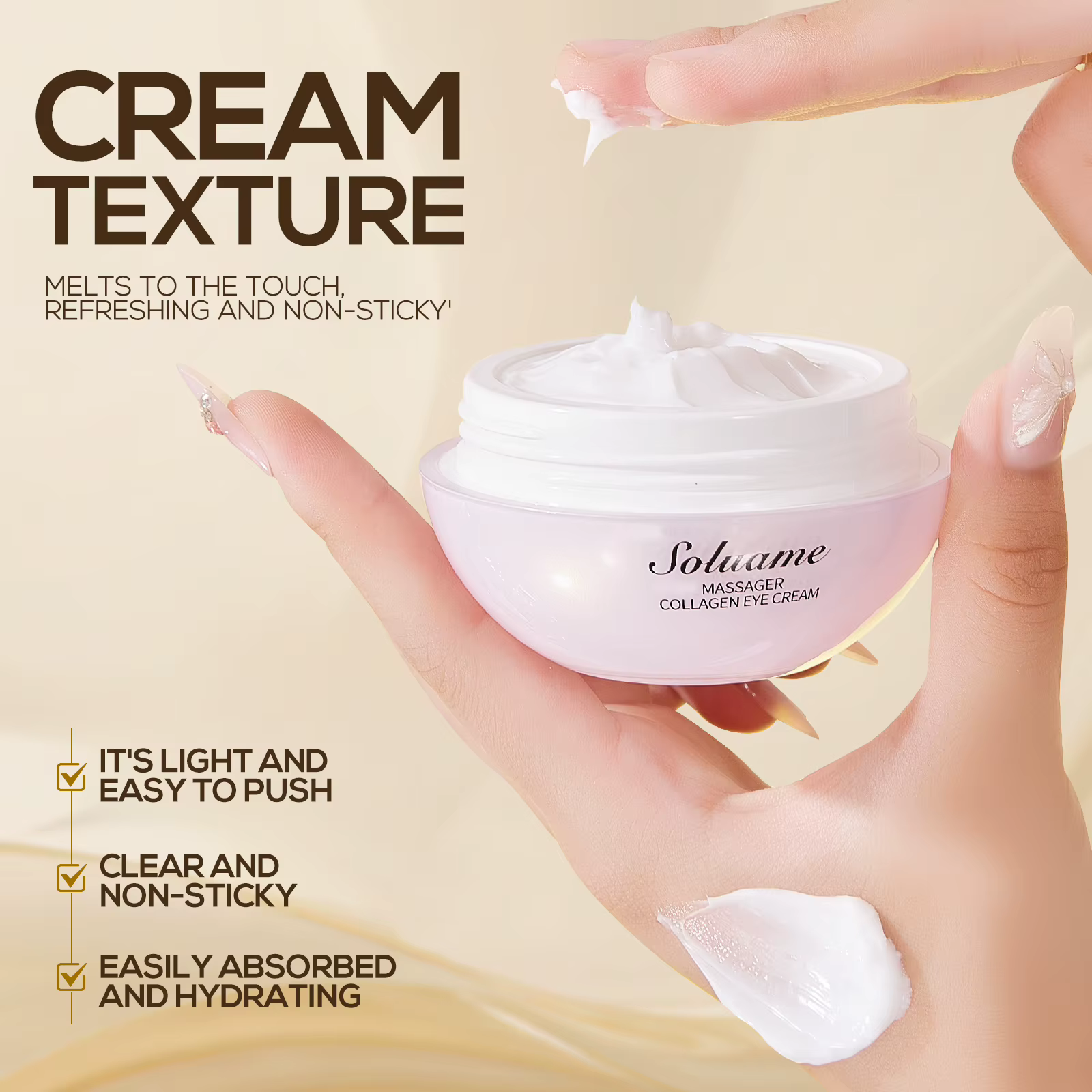 Crème de massage au collagène pour les yeux – Contour