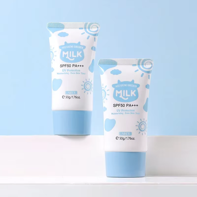 LAIKOU Crème solaire au lait SPF50 PA+++ 50g Protection UV Hydratante Unifie le teint Lotion
