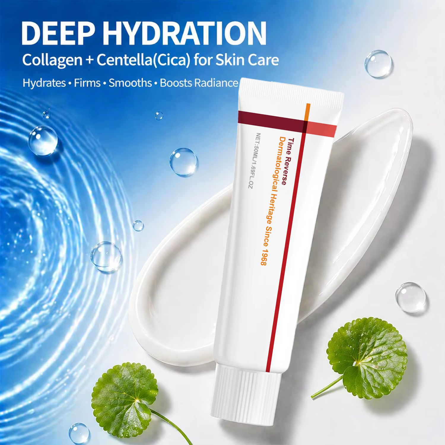 Crème visage coréenne Centella Asiatica Time Reverse – Hydratant anti-âge au Cica