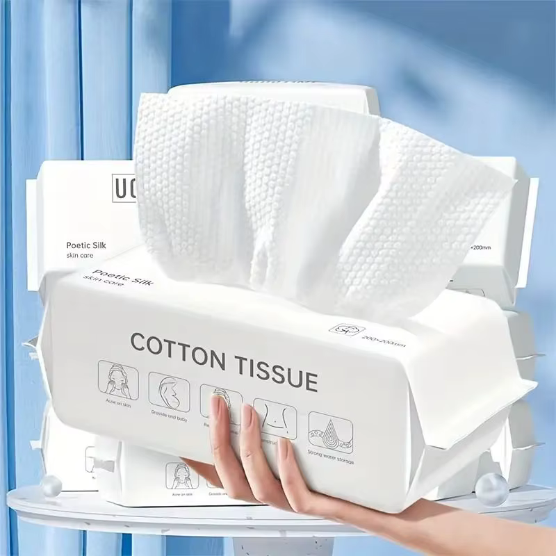 100 lingettes nettoyantes pour le visage ultra douces