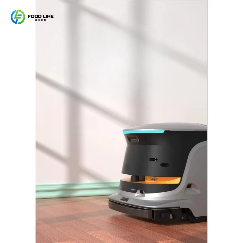 Robot de nettoyage commercial de haute technologie personnalisé, ultra silencieux, avec système d'évitement d'obstacles, solution complète de nettoyage et de désinfection