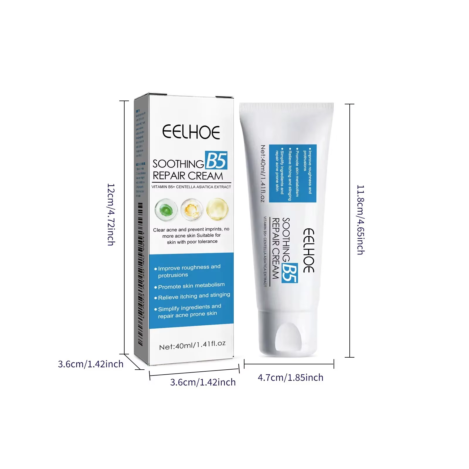 Crème Réparatrice B5 Hydratante Apaisante pour Peaux Sèches