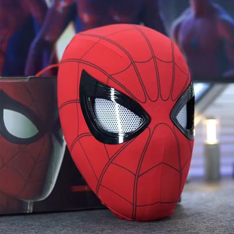 Bandeau électrique populaire Spider Man, masque lumineux de chargement USB Flash télécommandé, cadeau drôle et beau
