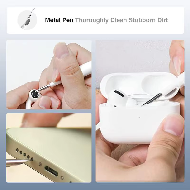 Kit de nettoyage d'écouteurs, outil de nettoyage multifonction pour Airpods Pro 1 2 3 iPhone, écouteurs sans fil Bluetooth, appareil photo