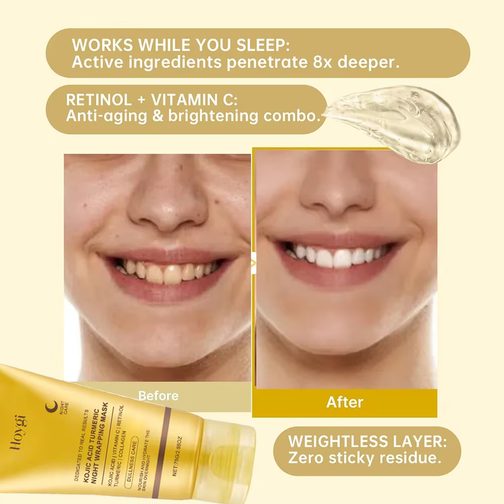 Masque au collagène profond au curcuma