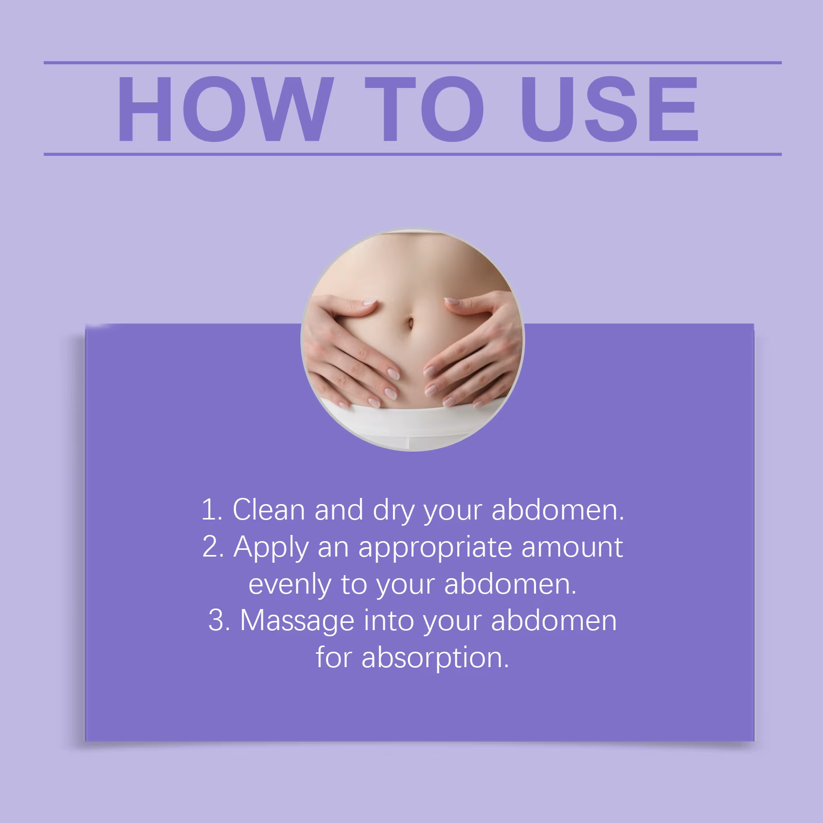 Crème abdominale raffermissante et liftante