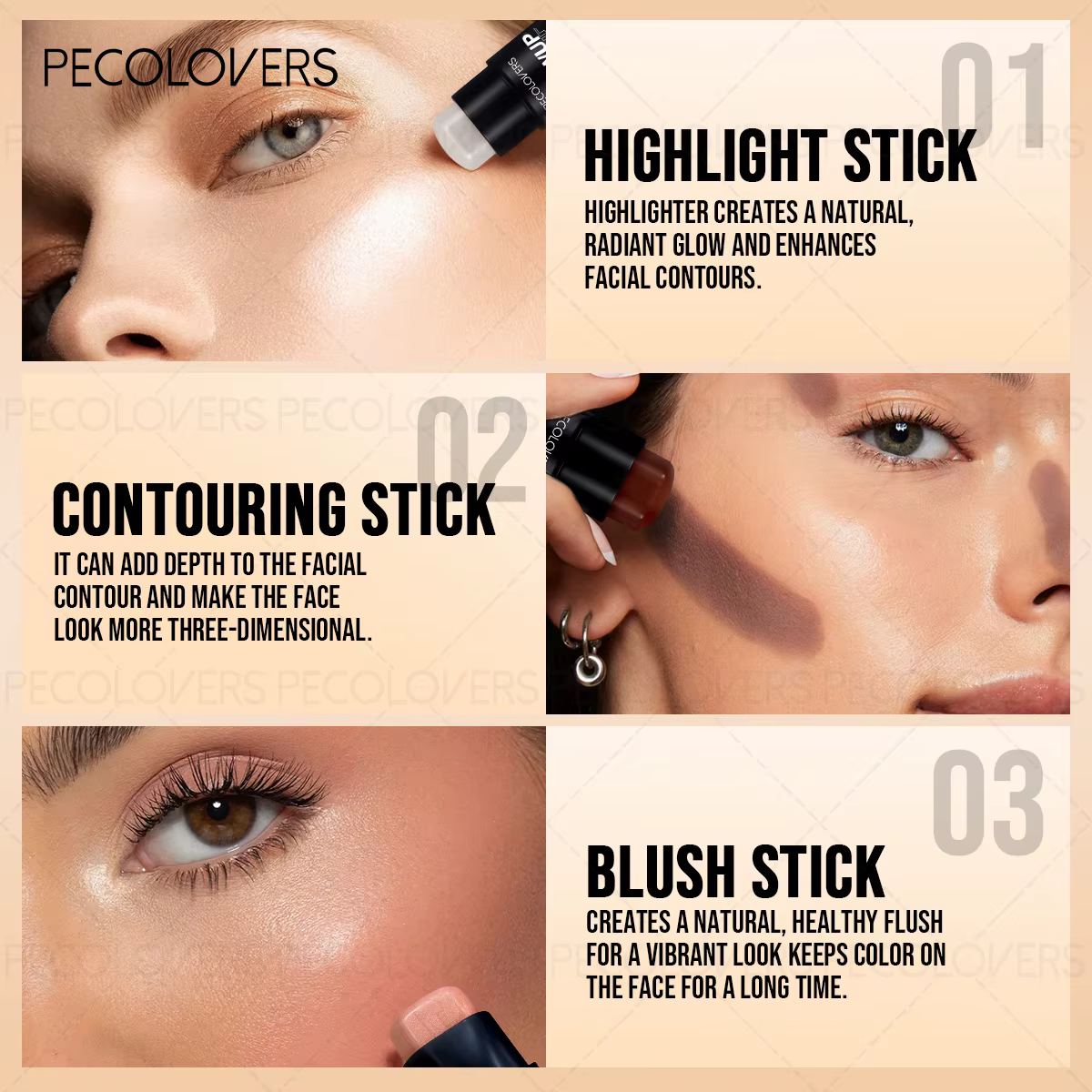 Crème contour tridimensionnelle naturelle 1 pièce – Modifie