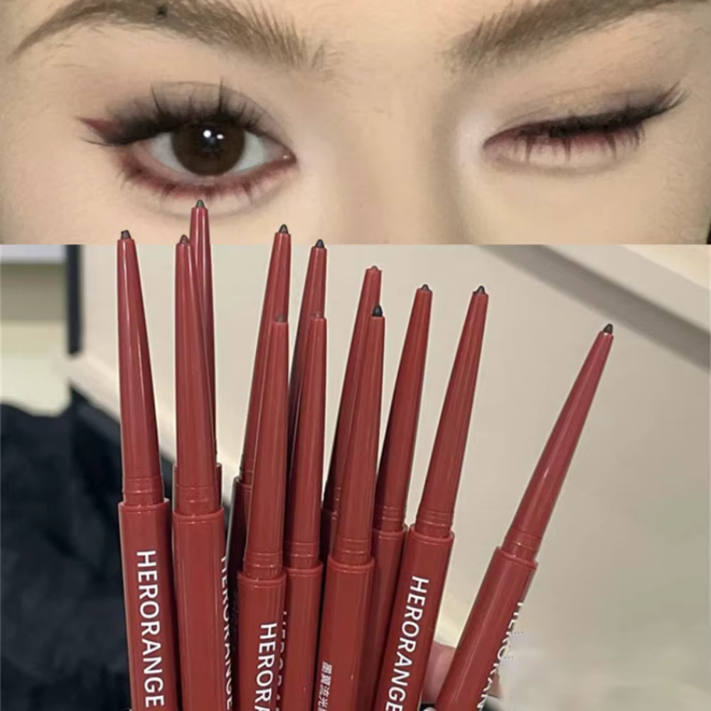 Crayon Gel Eyeliner 12 Couleurs Imperméable Lisse Rouge Brun Facile à Appliquer Fard à Paupières Naturel Stick de Contour Mat Maquillage Aegyosal