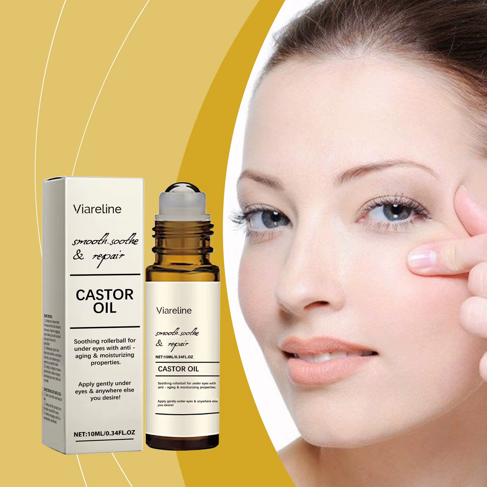 Sérum pour les yeux à l'huile de ricin