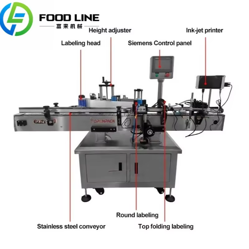 Machine automatique de remplissage et d'étiquetage pour barbecue au chocolat, pâte de tomate, Sauce au pot de Ghee, Machine de remplissage et d'étiquetage