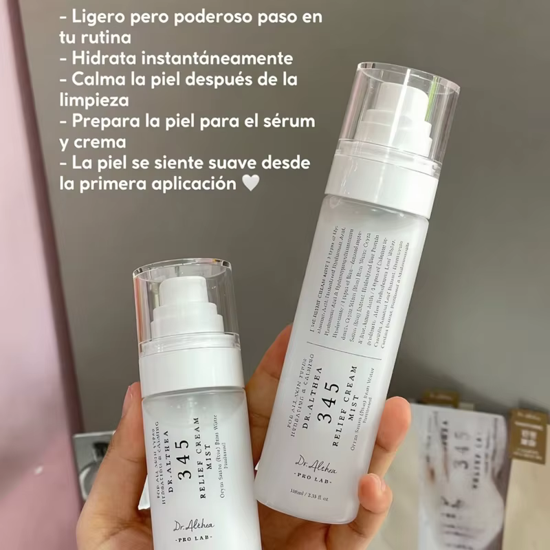 Crème en Brume Apaisante Dr.Althea 345 Originale 147, Crème Antioxydante Éclaircissante, Hydratante et Réparatrice Intensive, Brume d'Essence Originale