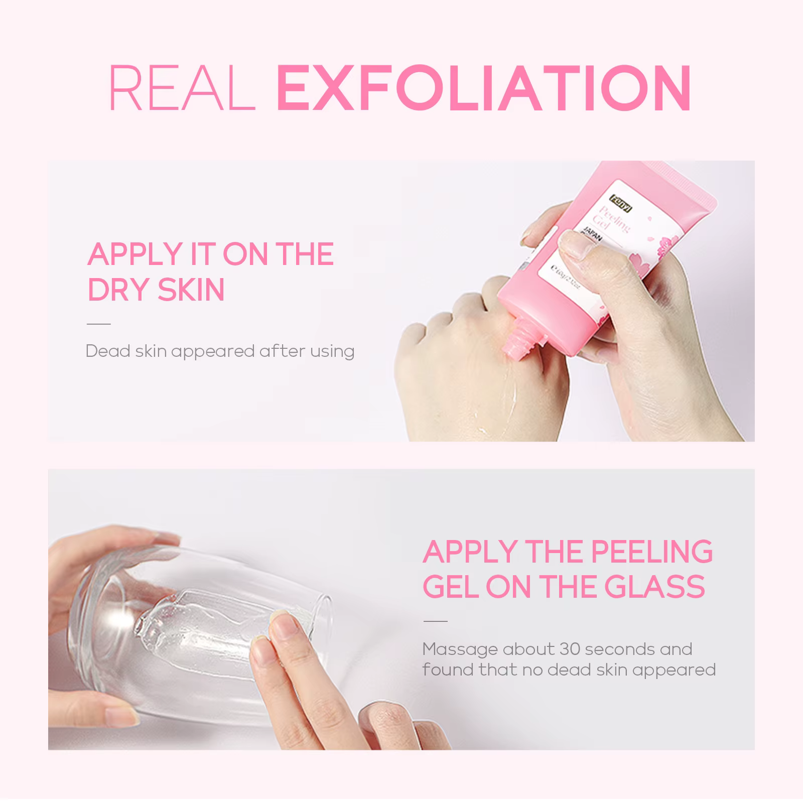 Gel exfoliant en fleurs de cerisier