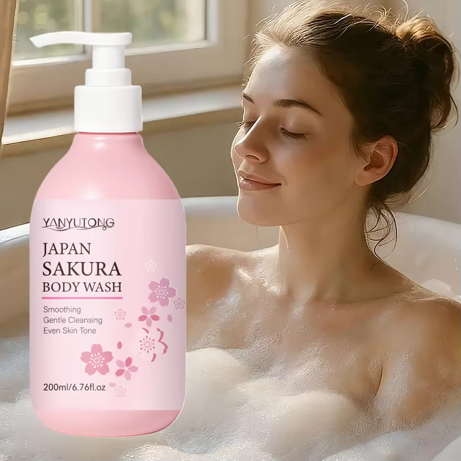 Sakura Gel douche longue hydratant lisse parfum