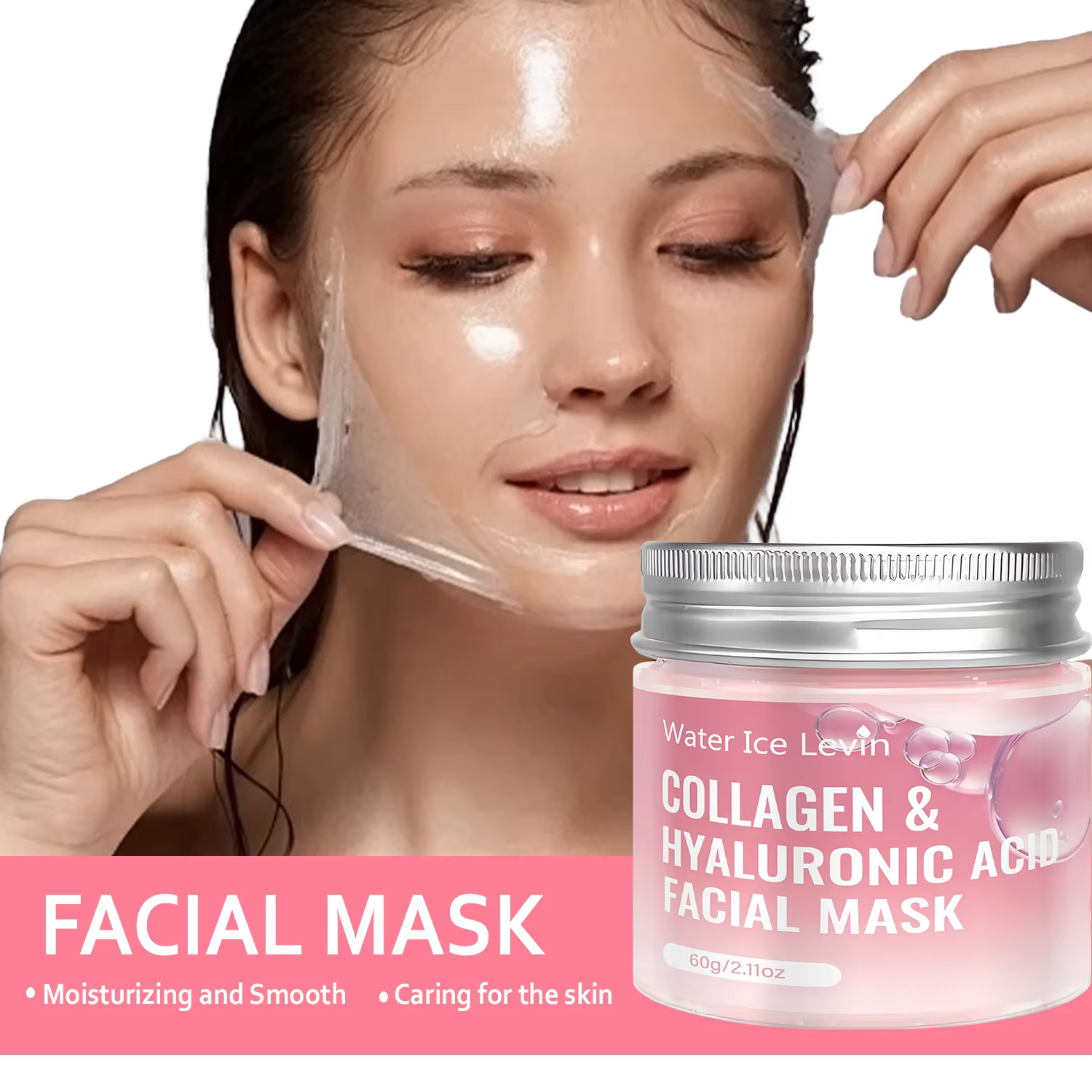 Masque Visage au Collagène et Acide Hyaluronique