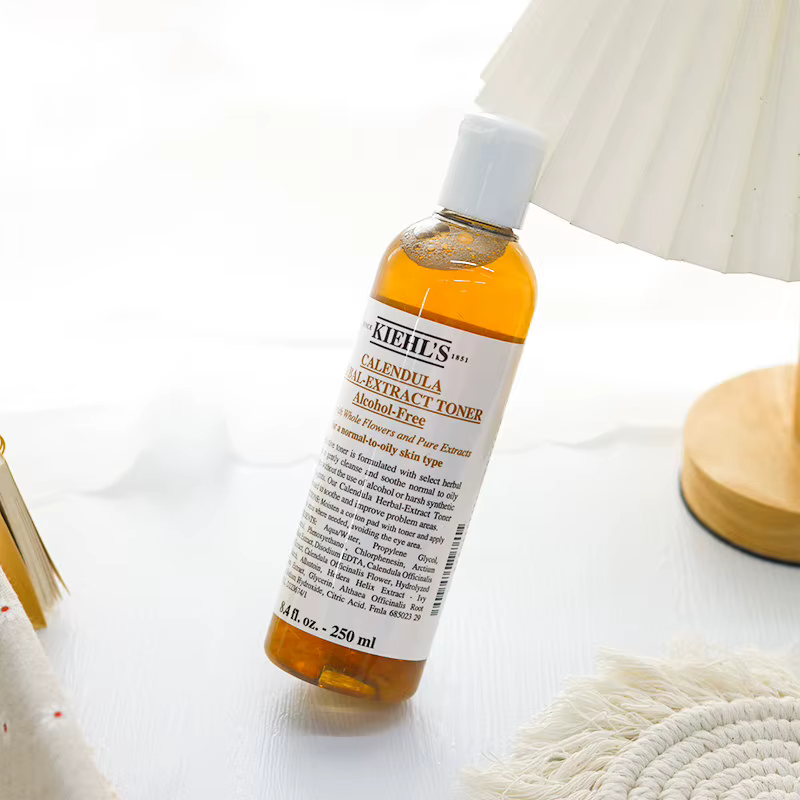Tonique à l'extrait de calendula Kiehls 250ml 40ml Sans alcool Apaisant Contrôle du sébum Soulagement des rougeurs Minimisation des pores Pour peaux grasses