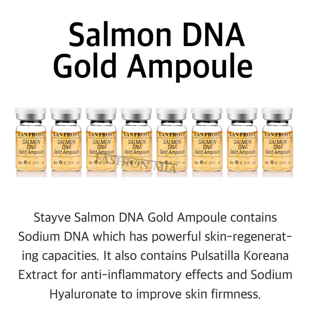 Kit Sérum Booster pour la Peau à l'ADN de Saumon et Or 8ml