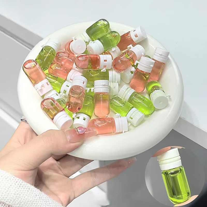 7/40 Capsules d'huile nettoyante doucement Non irritante hydrater apaiser nettoyage voyage Portable unique démaquillant huile