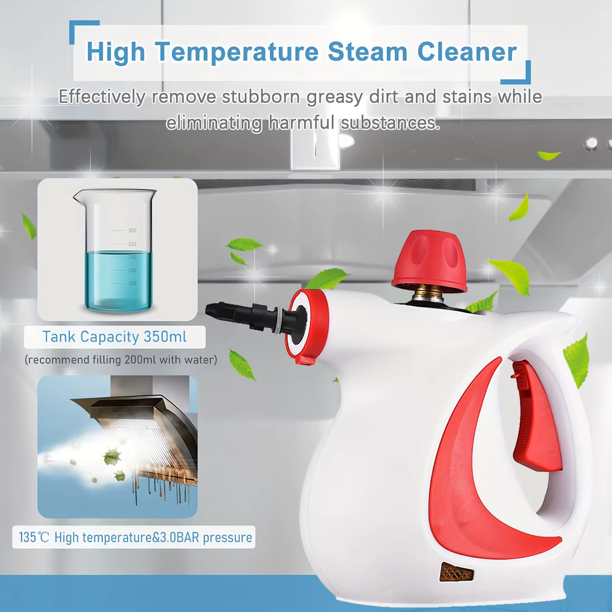 Nettoyeur vapeur portatif multifonctionnel pour un nettoyage en profondeur