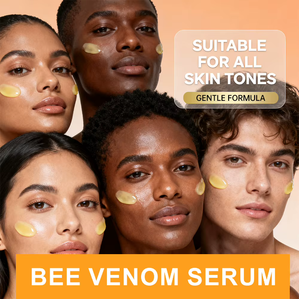 SUYARUN Sérum visage au venin d'abeille – Essence raffermissante anti-âge pour la réduction des rides et lueur jeune.