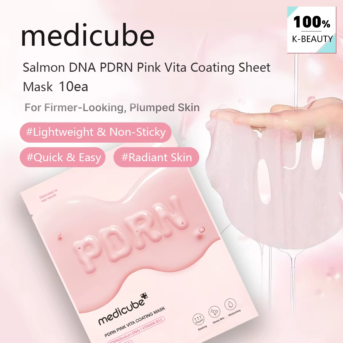 Masque en feuille Medicube Salmon DNA PDRN Pink Vita Coating 10ea