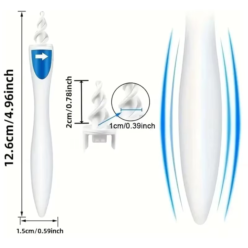 Nouvel arrivage : Outil de nettoyage d'oreilles en spirale en silicone réutilisable pour l'élimination du cérumen, soin doux pour les oreilles, outils de santé