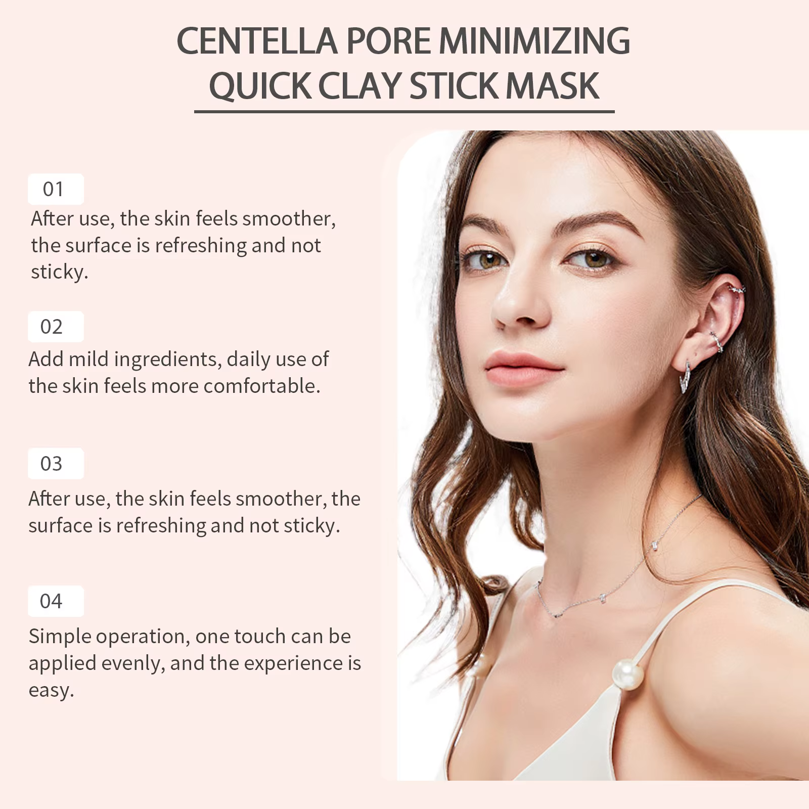 Masque en stick à l'argile de Centella pour le visage