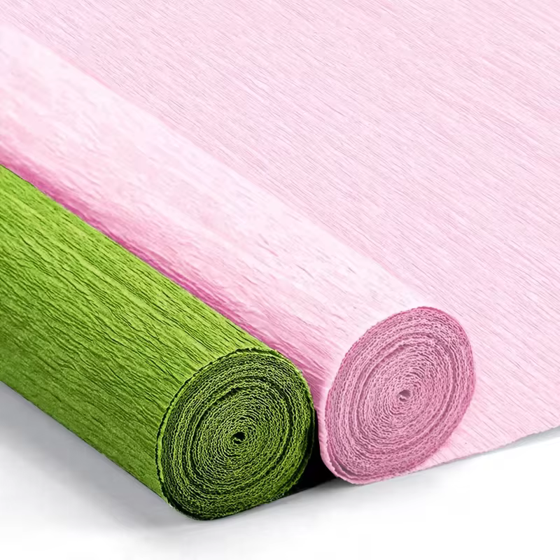 Lot de papier crépon épais, feuilles de papier crépon pour la création de fleurs, papier crépon pour la Saint-Valentin
