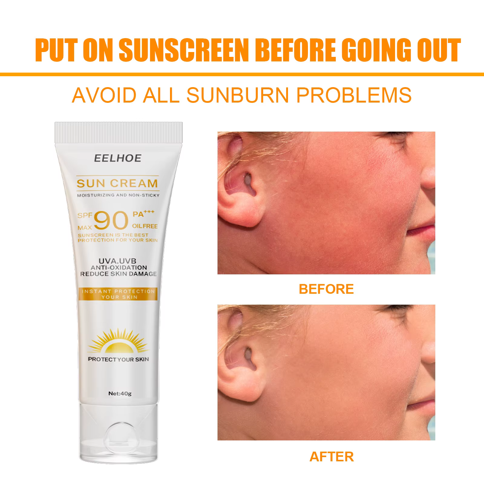 EELHOE crème solaire Spf 90