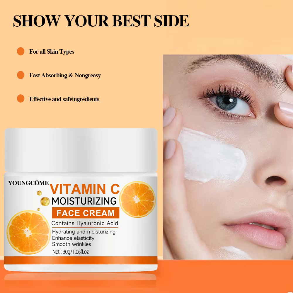 Crème hydratante à la vitamine C